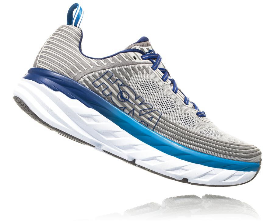 Tenis Hoka One One Hombre Grises - Bondi 6 - ERLM09674